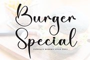 Burger Special | Script Font, a Handwritten Font by Scratchones (Thumbnail 1 of 8)