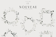 NOUVEAU watercolor floral, a Decorative Illustration by LiChu Art (Thumbnail 5 of 12)