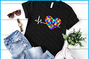 Autism Love Puzzle Heart Awareness, a Graphic by Creativeusart (Thumbnail 1 of 4)