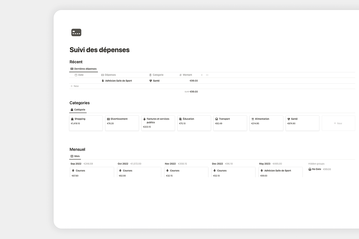 Template Suivi des dépenses, a Templates & Theme by MisterAutomatiz (Photo 3 of 4)