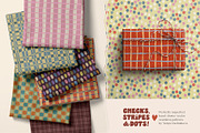 Stripe Dot Tile seamless patterns, a Pattern Graphic by Yuliya Derbisheva (Thumbnail 9 of 10)
