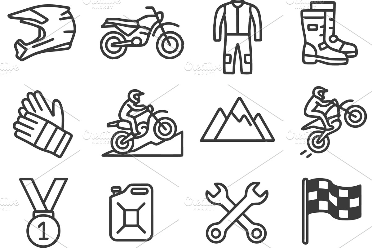 Vector illustration of motocross, a Sport Illustration by ZinetroN