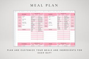 Google Sheets Meal Planner Template