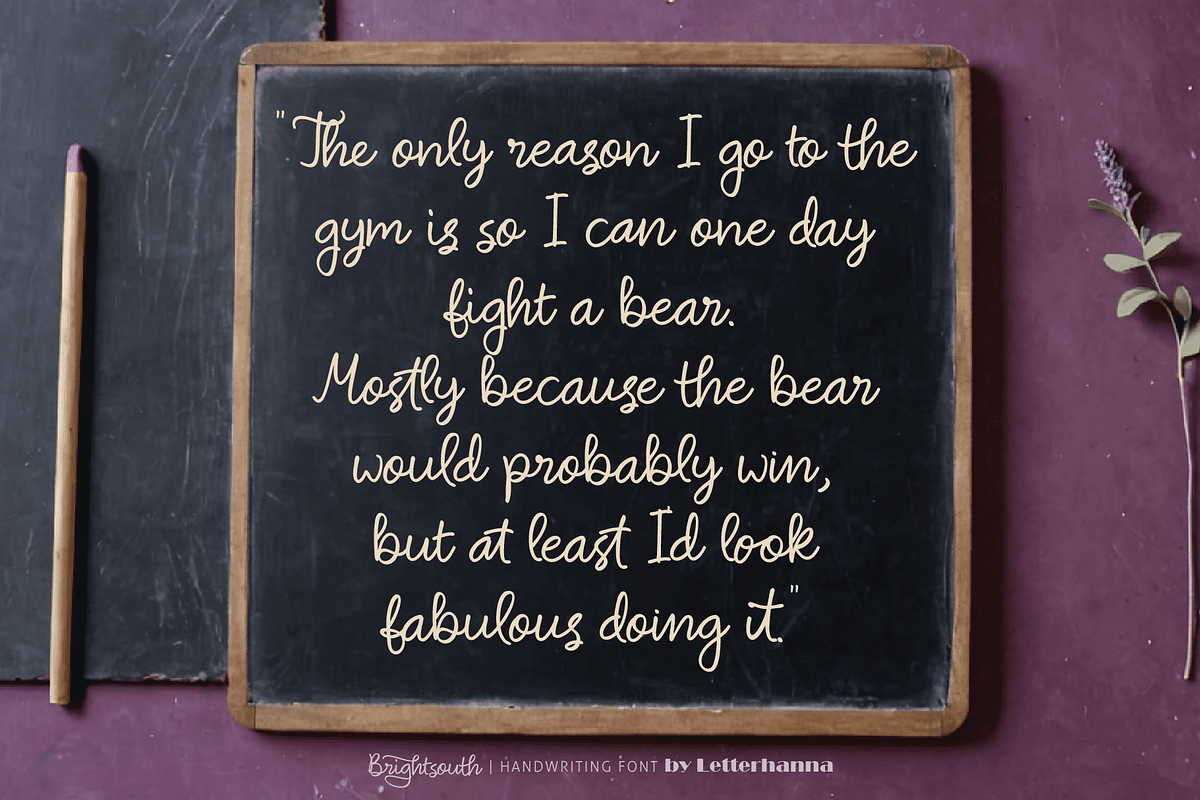 Brightsouth Font, a Handwritten Font by Letterhanna Studio (Photo 12 of 20)