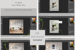 6 Nursery Mockup Frame - Bundle