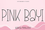 Pink Bayi, a Sans Serif Font by InermediaSTUDIO (Thumbnail 1 of 7)