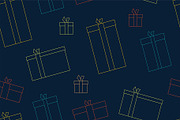 Seamless Patterns Of Gift Boxes, a Background Graphic by Volyk (Thumbnail 6 of 6)