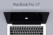MacBook Pro 13 retina 3D model, an Object 3D Model by Jérémy Paul (Thumbnail 1 of 5)