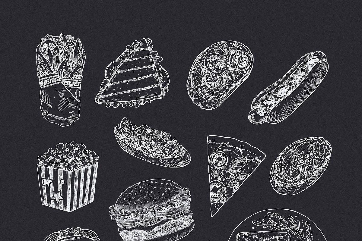 Cafe food illusrations, a Food Illustration by adehoidar (Photo 3 of 6)
