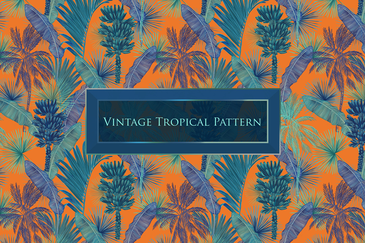 Tropical vintage pattern, a Pattern Graphic by ANAKOTO (Photo 23 of 24)