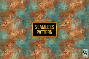 Blue Copper Patina Digital Papers