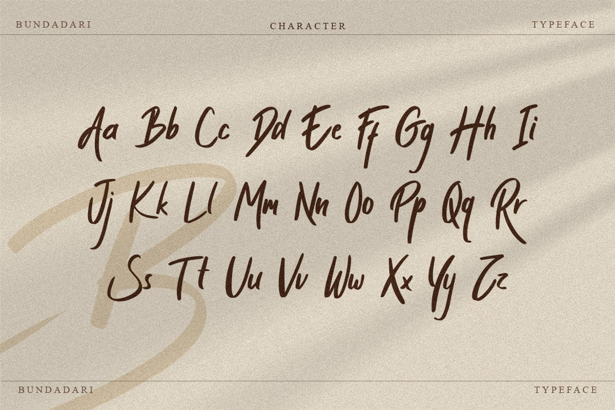 Bmegavi - Modern Display Font, a Script Font by Luna Shop (Photo 7 of 7)