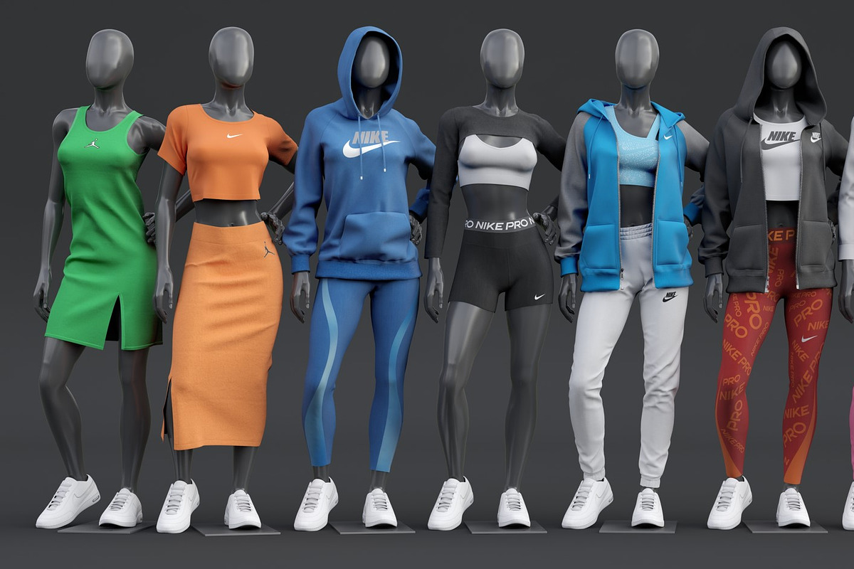Female mannequin in clothes POSE 1, a Characters & Person 3D Model by mrGarret (Photo 1 of 45)