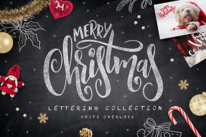 Christmas lettering collection