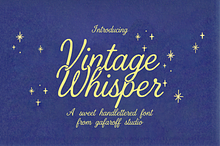 Vintage Whisper Handwritten Script