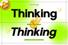 Thinking - Advertisement Font