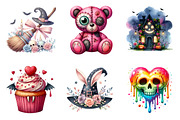 Watercolor Spooky Cute PNG, an Illustration by SinaCreation (Thumbnail 4 of 7)