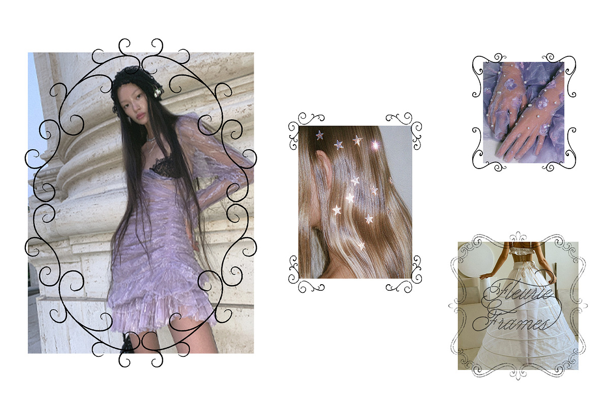 Fleurie Frames: Hand-Drawn Borders, an Object Graphic by lerinartstudio (Photo 2 of 10)