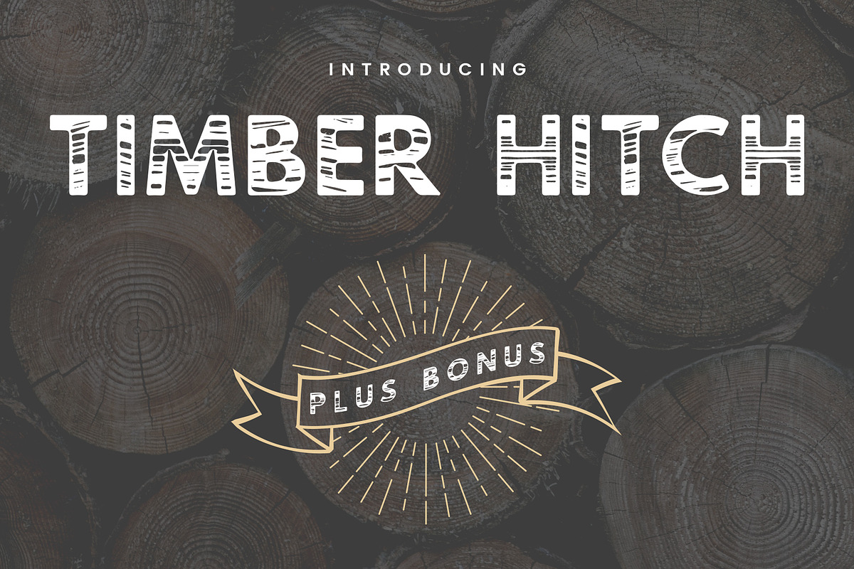 Timber Hitch Font + Nature Designs