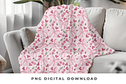 Coquette Cherry Seamless Pattern, an Illustration by Anca Digital Vibe (Thumbnail 4 of 4)