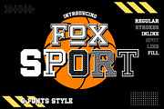 Fox Sport 6 Fonts Style, a Slab Serif Font by Fox7 By Rattana (Thumbnail 1 of 12)