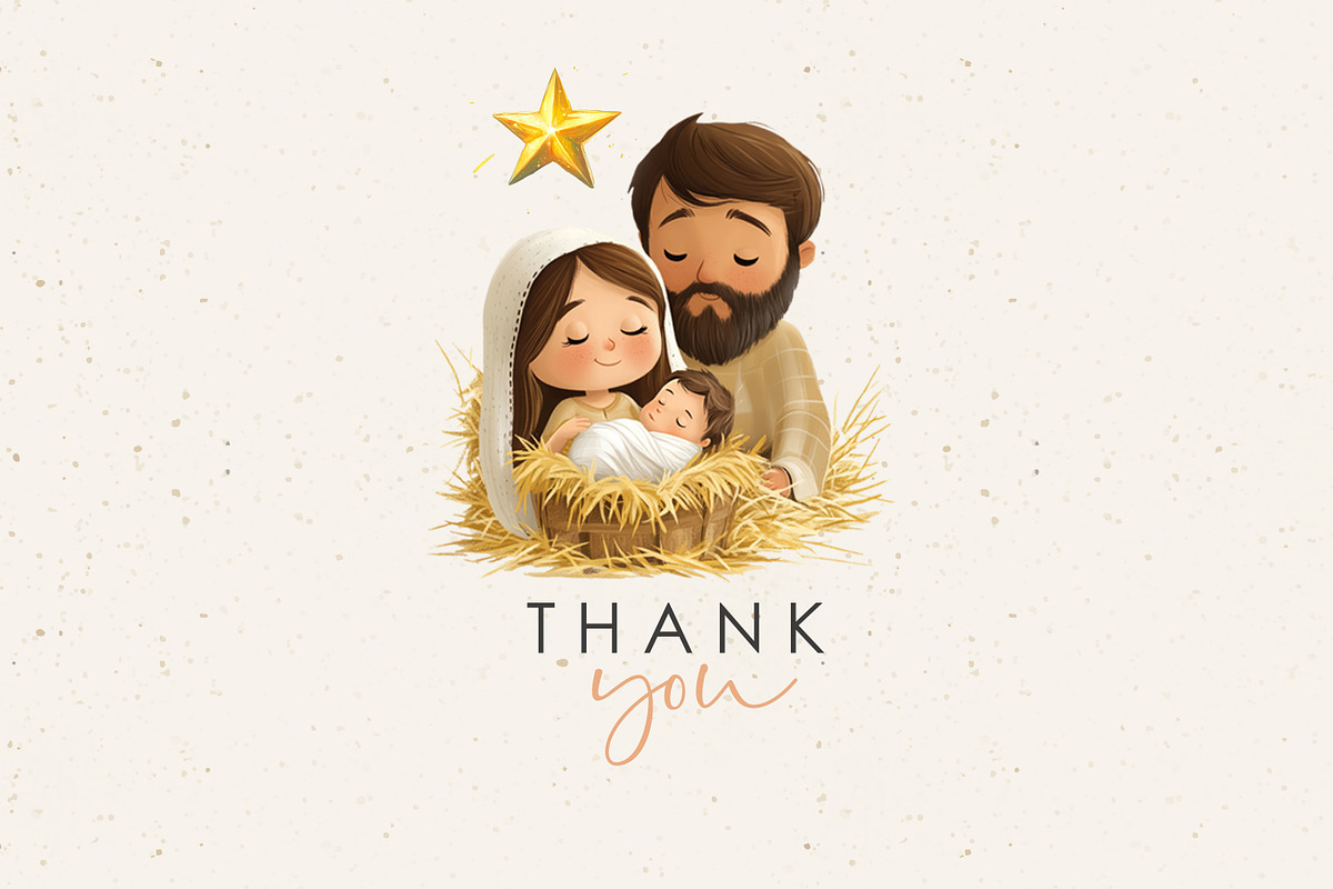 Nativity Scene Clipart, a Seasonal Illustration by ⋒DesignECShop⋒ (Photo 6 of 6)