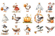 Fall Halloween Goose Sublimation, an Illustration by Designking (Thumbnail 2 of 5)