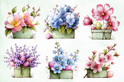 Whimsical Summer Flowers Png Clipart, an Illustration by Creative Art (Thumbnail 4 of 8)