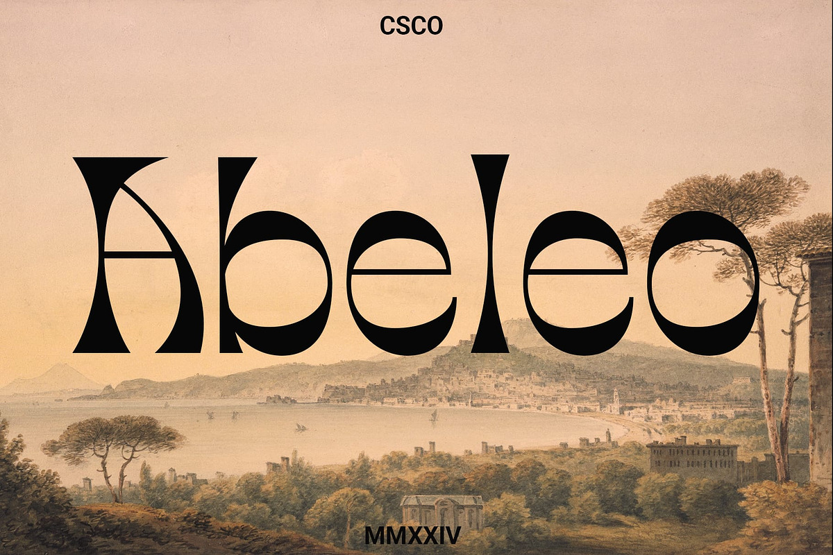 Abeleo – Funky Font, a Serif Font by Craft Supply Co. (Photo 1 of 8)
