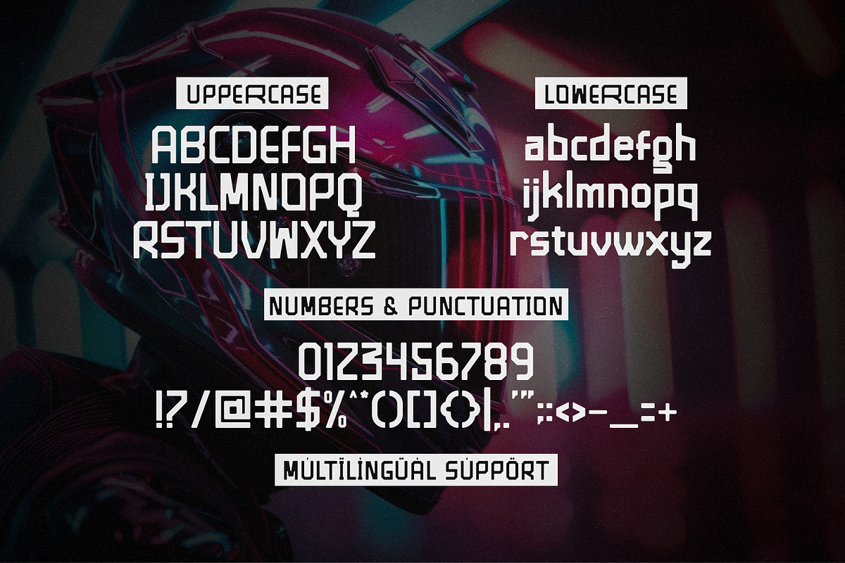 Thebond - Futuristic Display, a Font by Hasbi Creative (Photo 8 of 8)