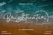 Brightwater - Cool Calligraphy Font, a Handwritten Font by Arendxstudio (Thumbnail 4 of 10)
