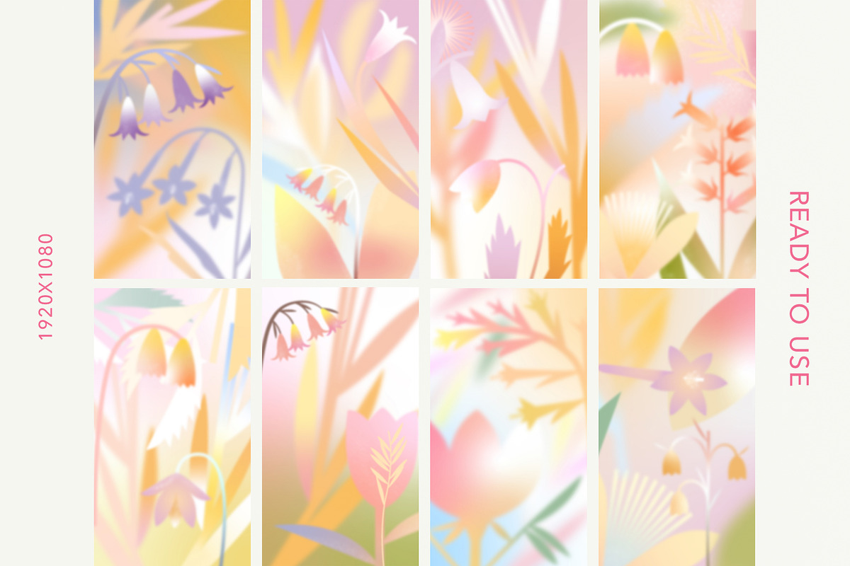 Flower Breeze-Gradient Set, a Background Graphic by Mii Lab (Photo 5 of 12)