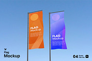 Flag Mockup Bundle Set, an Advertising Mockup by Rielismee (Thumbnail 1 of 5)