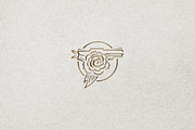 Minimalist Gun and Rose Logo, a Branding & Logo Template by Luxury Logos (Thumbnail 4 of 4)