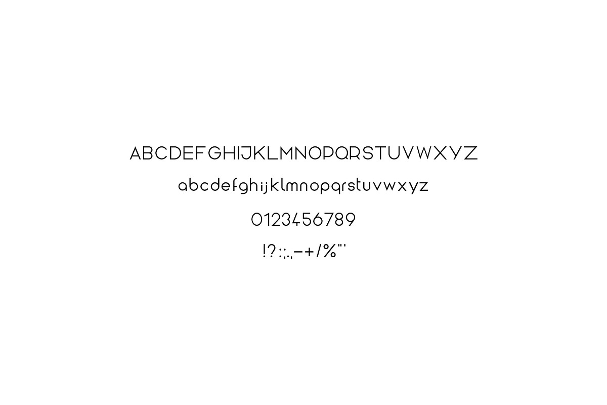 solar - a minimalistic font design preview 6