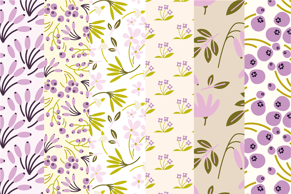 Naive Flower Pattern Bundle, a Pattern Graphic by Bonfloret Studio (Photo 14 of 16)