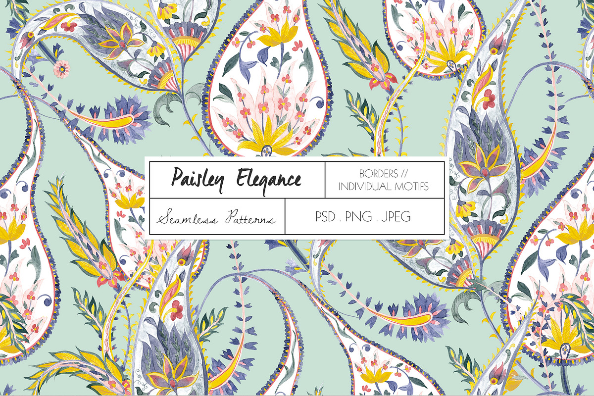 Paisley Elegance, a Pattern Graphic by TSTUDIO (Photo 1 of 12)
