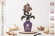 Spooky Monster Plant Bundle, an Object Graphic by WoodoraCut (Thumbnail 6 of 6)