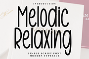 Melodic Relaxing, a Sans Serif Font by InermediaSTUDIO (Thumbnail 1 of 7)