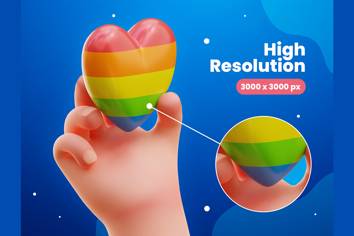 LGBTQ 3D Icons, an Object 3D Model by Rakata Studio (Photo 3 of 7)
