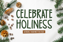 Celebrate Holiness Typeface