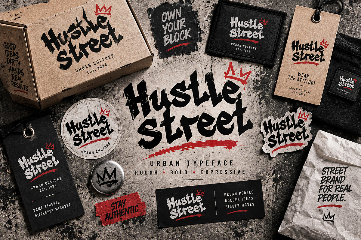 Hustle Street, a Script Font by Wow Magic (Photo 4 of 5)