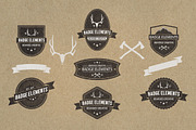 Vintage Badges - 7 Pack, an Object Graphic by Bearded Creative (Thumbnail 1 of 5)