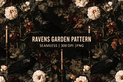 RAVENS GARDEN Seamless Pattern, a Pattern Graphic by AYAKA Studio Co. (Thumbnail 1 of 8)