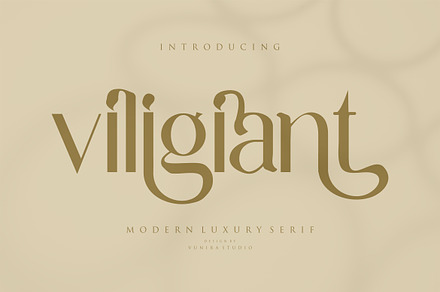 Viligiant - Modern Luxury Serif, a Serif Font by VUNIRA