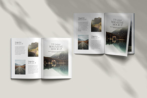 Us Letter Magazine Mockup