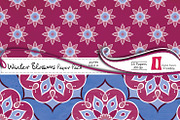Winter Blossoms Digital Paper Pack, a Pattern Graphic by InkBite Designs (Thumbnail 2 of 4)