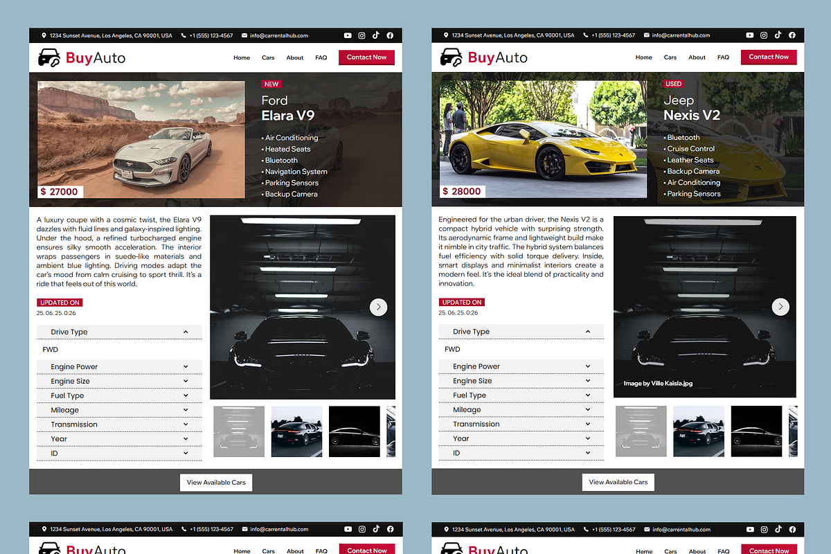 Car Dealer & Showroom Website, a Wix Template by Kitteeh (Photo 10 of 11)