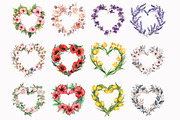 Heart Wreath Wildflowers Clipart, an Illustration by Design Market (Thumbnail 3 of 4)