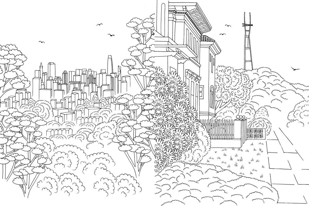San Francisco - Hand Drawn Line Art, an Illustration by Franzi draws (Photo 2 of 6)